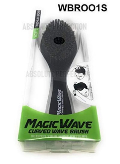 Magic Wave 9.25 اینچی Curved Wave Brush Soft Boar Premium By