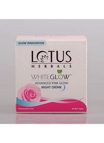 کرم شب Whiteglow Advanced Pink Glow Night ; هیدراتاسیون شدید؛ بدون مواد نگهدارنده؛ برای هرنوع پوستی ؛ 50 گرم