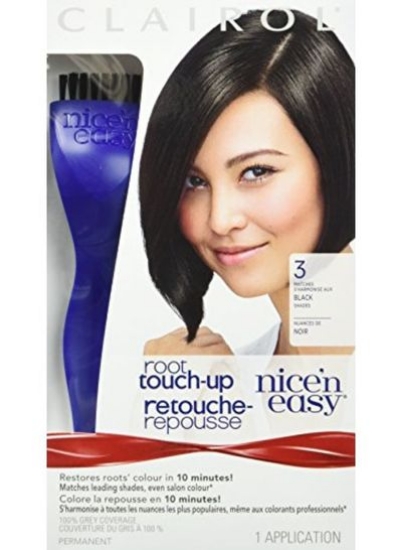 Nice N Easy Root Touch-Up رنگ دائمی برای زنان 1 کاربرد رنگ مو، 003 مشکی