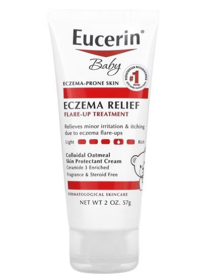 Eucerin Baby Eczema Relief Flare Up Treatment Free 2 oz 57 g