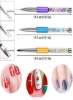 ست قلم مو قلم موی طراحی خط ناخن آرت 3 عددی دسته بدلیجات برس نقاشی ناخن ژل UV چند رنگ