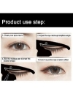 2 عدد شابلون خط چشم گربه مواد پی وی سی مات مات Smoky Eyeshadow Applicators Template Plate Cat Shape Eye Liner &amp; Eye Shadow Guide Template Tool
