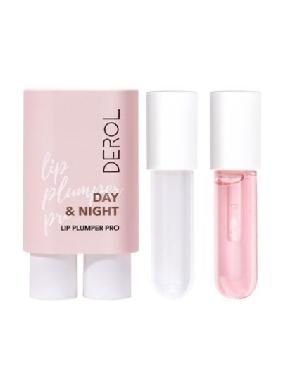 Day &amp; Night Lip Plumper Pro Lip Gloss Lip Gloss Natural Lip Plumper and Rep ست استفاده روز و شب ست استفاده روزانه و شب خشکی را از بین می برد و به لب ها حجم می دهد رنگ لب با ماندگاری بیشتر