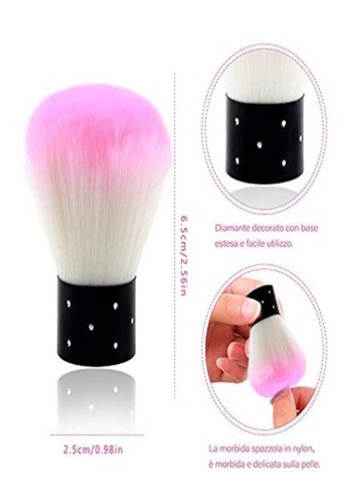 Nail Art Dust Clean Brush Soft Nail Cleaning Brush for Ecrylic &amp; Uv Nail Dust Power Remover Brush Nail Art Tools