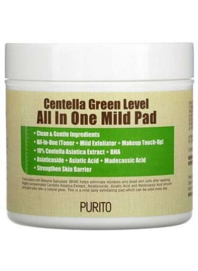 لنت سبز Purito Centella All In One Mild Pad 70 Pads