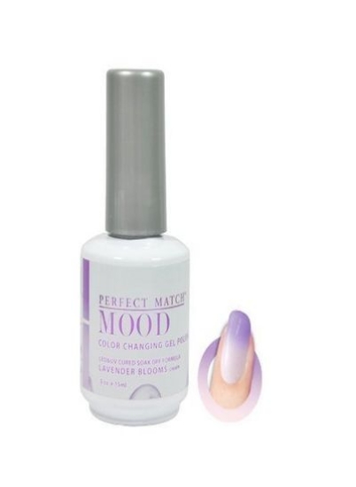Perfect Match Mood Color Changing Gel Polish Lavender Blooms 05Oz By Lechat