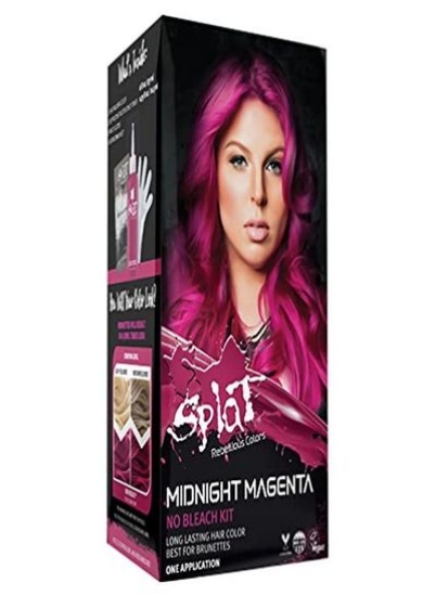 کیت رنگ موی نیمه دائمی Midnight Magenta بدون سفید کننده، وگان، بدون ظلم