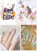 24 Grid Art Nail Art Easter Sequins Ester 3D Nail Art Glitter Stickers Decals Nail Art Supplies Shapes Mixed Shapes دوست داشتنی دوست داشتنی تخم مرغ خرگوش هویج برای زنان تزئین هنر ناخن و کاردستی