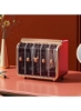 آرایشگر ست کشو 5 تکه جعبه ذخیره سازی سری لوکس جعبه جواهرات سازماندهی و نگهداری لوازم آرایش (قرمز)