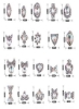 40 عدد کریستال شفاف ناخن هنر بدلیجات طلسم سنگ های قیمتی تزئینات کاردستی جواهرات DIY