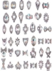 40 عدد کریستال شفاف ناخن هنر بدلیجات طلسم سنگ های قیمتی تزئینات کاردستی جواهرات DIY