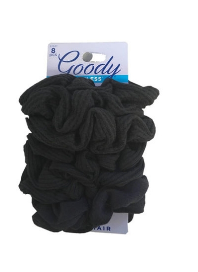 Scrunchie Black 8 Count