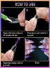 L Tips Infilila 200Pcs Clear Stiletto Nail Tips for Ecrylic Nail with 2Pcs Gluefake Fase Nails Nif Cover نوک ناخن مصنوعی حرفه ای برای سالن هنر ناخن و مصارف خانگی