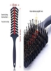 Nted Boar Bristle Hair Brush Paddle Detangler Hairbrush for swear drying hair stylesing hairs and women موهای بلند و نازک و درهم درهم