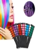 ست موقت گچ موهای روشن - براق فلزی برای همه رنگ‌های مو - درزگیر ساخته شده برای رنگ کردن مو مهمانی هالووین و Cosplay Diy، 6 رنگ