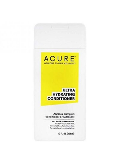 ACURE Ultra Hydrating Conditioner 100% Vegan Performance Driven Hair Care Argan &amp; Pumpkin Ultra Hydrating Moisture &amp; Omega Fatty Acids 12 Fl oz