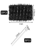 20 تکه برس حالت دهنده مو غلتک فر کننده مو غلتک مش مو و 20 تکه غلتک پلاستیکی انتخاب برای حالت دادن به موهای دخترانه زنانه، 2.5 x 0.7 اینچ