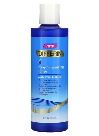 تونر کاهش منافذ Differin With Witch Hazel 8 fl oz 236 ml