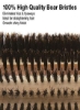 برس موی گرد 100% گراز دوستدار محیط زیست بامبوی موی سالم Hh-B50 (3 1/4 اینچ)