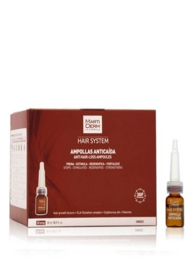 آمپول ضد ریزش مو Martiderm Hair System 28x3ml