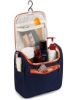 کیف مسافرتی چند منظوره سازمان‌دهنده آرایش بسیار بزرگ کیف آرایشی کیت نظافت خانگی بسته کیت مسافرتی ذخیره‌سازی با قلاب، کیف مسافرتی برای مسافرت زنانه، کیف آرایش (آبی سرمه‌ای)
