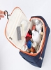 کیف مسافرتی چند منظوره سازمان‌دهنده آرایش بسیار بزرگ کیف آرایشی کیت نظافت خانگی بسته کیت مسافرتی ذخیره‌سازی با قلاب، کیف مسافرتی برای مسافرت زنانه، کیف آرایش (آبی سرمه‌ای)