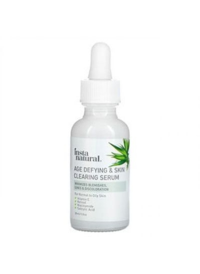 سرم InstaNatural Age Defying &amp; Skin Clearing 1 fl oz 30 ml