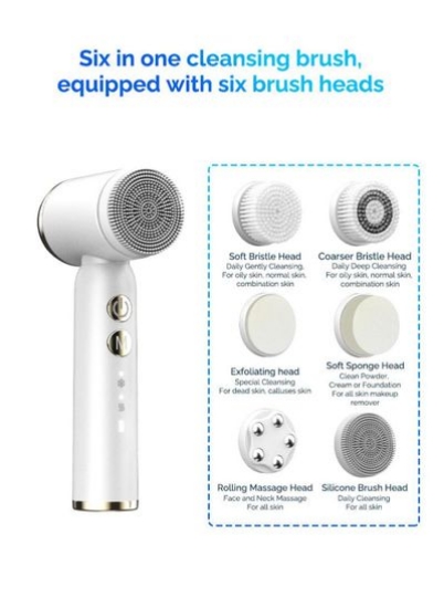 Ultra Sonic Facial Clean Brush White BrushHeads×6