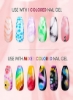 Clear Blooming Gel15Ml Uv Led Soak Off Nail Art لاک برای گسترش اثر لاک لاک مرمر طراحی ناخن برای کیت مانیکور جادویی آبرنگ حیوانات گل