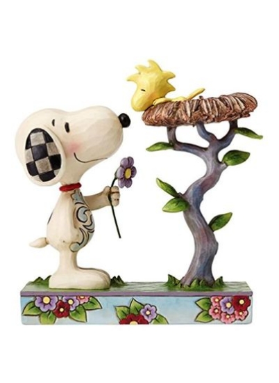 Snoopy With Woodstock In Nest شکل کلکسیونی بژ/سبز/قهوه ای 6.75 اینچی