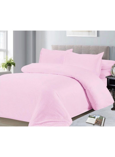 6 -Piece King Hotel Comforter Cotton Pink