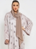 Long Sleeve ابایا With Shayla Grey/Silver