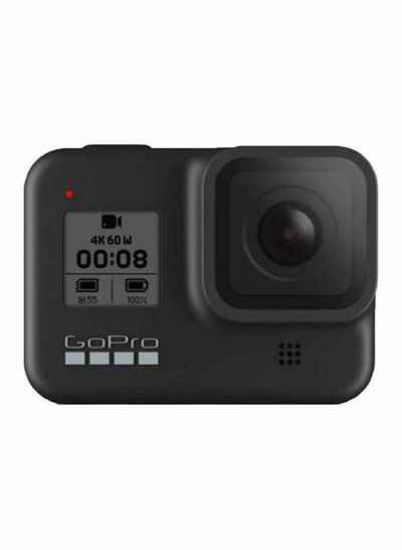 دوربین اکشن دیجیتال Hero 8 مشکی 12 مگاپیکسلی 4K60/1080p240 8xSlo-Mo Wi-Fi + بلوتوث GPS فعال ضد آب