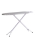 میز اتو آتلانتا با روکش مقاوم در برابر حرارت و استراحت اتو بخار خاکستری/سفید 110x33x81 سانتی متر