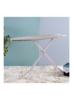 میز اتو آتلانتا با روکش مقاوم در برابر حرارت و استراحت اتو بخار خاکستری/سفید 110x33x81 سانتی متر
