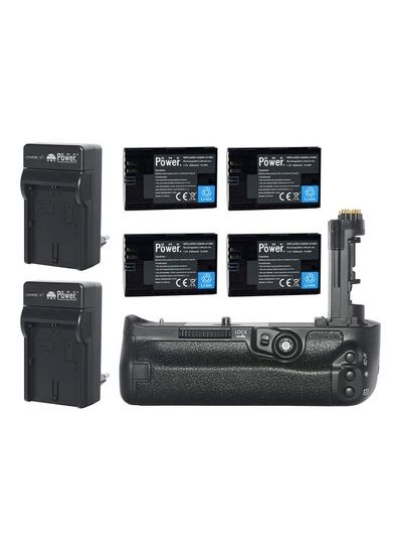 کیت دستگیره باتری جایگزین 7 تکه برای دوربین SLR دیجیتال Canon EOS 5D Mark IV مشکی