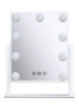 آینه آرایش روشویی با نور LED سفید / شفاف / نقره ای 36.8x31 سانتی متر