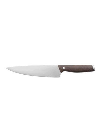 چاقوی آشپز با دسته چوبی چوبی تیره 20 سانتی متری