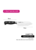 چاقوی آشپز سانتوکو مشکی/نقره ای 5.5 اینچی