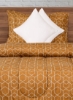 ست رو بالشتی 2 و 2 روکش کوسن Comforter - 1 Comforter (215x240 سانتی متر) + 2 روبالشی (50x75 سانتی متر) + 2 روکش کوسن (40x40 سانتی متر) پلی استر سفید/قهوه ای کینگ