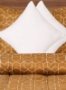 ست رو بالشتی 2 و 2 روکش کوسن Comforter - 1 Comforter (215x240 سانتی متر) + 2 روبالشی (50x75 سانتی متر) + 2 روکش کوسن (40x40 سانتی متر) پلی استر سفید/قهوه ای کینگ