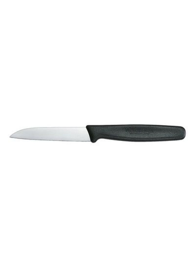 چاقوی استیک کلاسیک سوئیسی مشکی/نقره ای