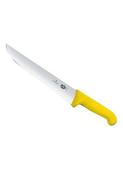 چاقوی قصابی فیبروکس زرد/نقره ای