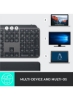 صفحه‌کلید روشن‌شده بی‌سیم پیشرفته MX Keys Plus با قابلیت تفکیک کف دست، تایپ پاسخ‌گوی لمسی، نور پس‌زمینه، بلوتوث، USB-C، Apple macOS، Microsoft Windows، لینوکس مشکی