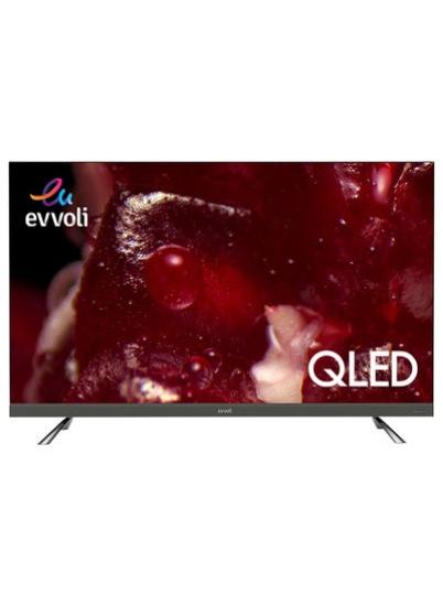 تلویزیون هوشمند اندروید 75 اینچی 4K QLED با Bulit در نوار صوتی Evvo 75EV350QA مشکی
