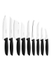 ست چاقوی پلنوس از فولاد ضد زنگ 9 تکه ممتاز شامل 1 x چاقوی لایه بردار گیاهی، 1 x چاقوی لایه بردار، 1 x چاقوی استخوان بندی، 1x چاقوی Cleavaer، 1xSantoku Knife، 1xSteak Knife، 1xSteak Knife, 1xSteak Knife