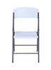 صندلی تاشو 4 پایه سفید/مشکی 50.7x47.9x84.5 سانتی متر