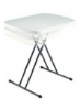 میز شخصی تاشو سفید/مشکی 65.8 x 45.5 x 71.1 سانتی متر
