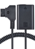 Andoer V-mount/Anton Bauer D-Tap to NP-FW50 DC Coupler Dummy Battery Power Adapter Cable Coiled Black