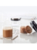 ست شیشه و لیوان کلاسیک 8 تکه بوروسیلیکات ضد هوا برای چای، قهوه و کلوچه، Clear Clear